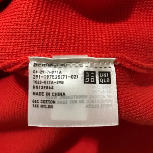 Sold! N/A ~New Uniqlo U LEMAIRE ~ V Neck Cotton Knit Dress ~ Orange ~ Sz Small - Picture 5 of 5